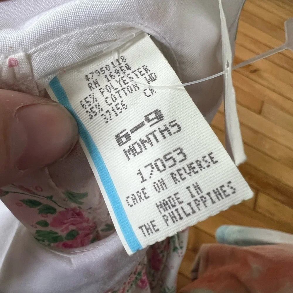 NWT Vintage floral girls one‎ piece with matching booties